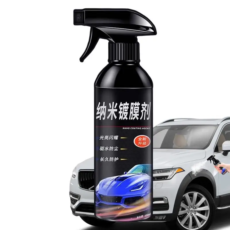 500ml Car Nano Coating Spray 500ml Quick Ceramic Coating Water-Activated Formula Spray & Rinse Ceramic Liquid Car Paint Care Wax