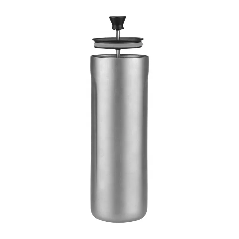 YYHCCoffee Tools 400ml French Press Pot Titanium Coffee Cup with Lid Outdoor Camping Cooking Picnic Pot