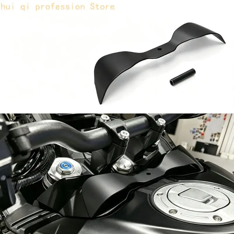 Schwarze Windabweiserplatte, PETG-Motorrad-Cockpit-Ersatzzubehör mit Befestigungsloch und passgenauer Optik für Road H8WE – Detail 10