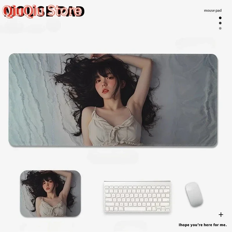 

Красивая женщина, сексуальный плакат, кожаный коврик для мыши, большое украшение комнаты, геймерская анимация, размерный коврик для компьютерной клавиатуры