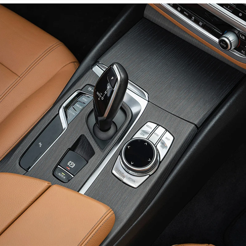 

Car Wood Grain Decoration Cover Interior Central Control Panel Sticker Modification Styling Accessories For BMW 5 Series G30 G38