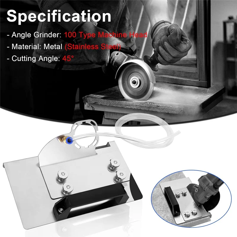 AAAC-Angle Grinder Stand Set,6Pcs For Tile 45° Chamfer Cutting,Angle Grinder Stand Grinder Holder,For 100-Type Angle Grinder