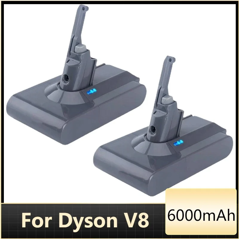 1-2PCS Dyson V8 21.6V 6000mAh battery replacement for Dyson V8 absolute wireless vacuum handheld vacuum cleaner battery