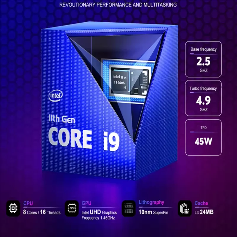 ACEMAGIC Mini PC Intel Core i9-11900H 4.9GHZ 16GB RAM + 512GB SSD Pequeno Portátil Escritório Entretenimento Jogos Preferido Windows11