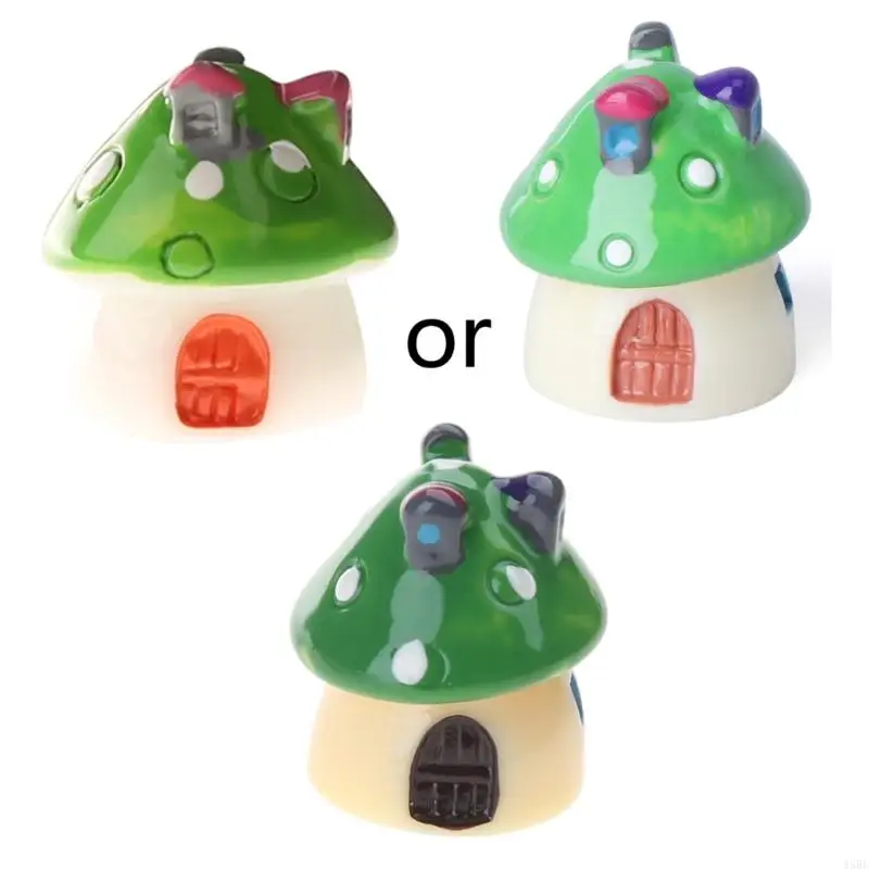 45be Mushroom House図形のミニミニチュアフェアリーガーデンサボテン装飾用品