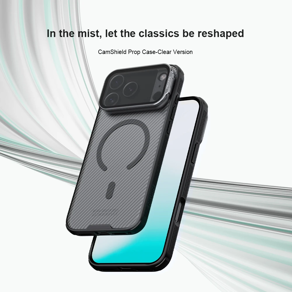 

Чехол NILLKIN для iPhone 17 Pro Max/17 Pro, магнитный чехол CamShield, адаптируемая крышка для камеры Magsafe, прозрачная защитная задняя крышка