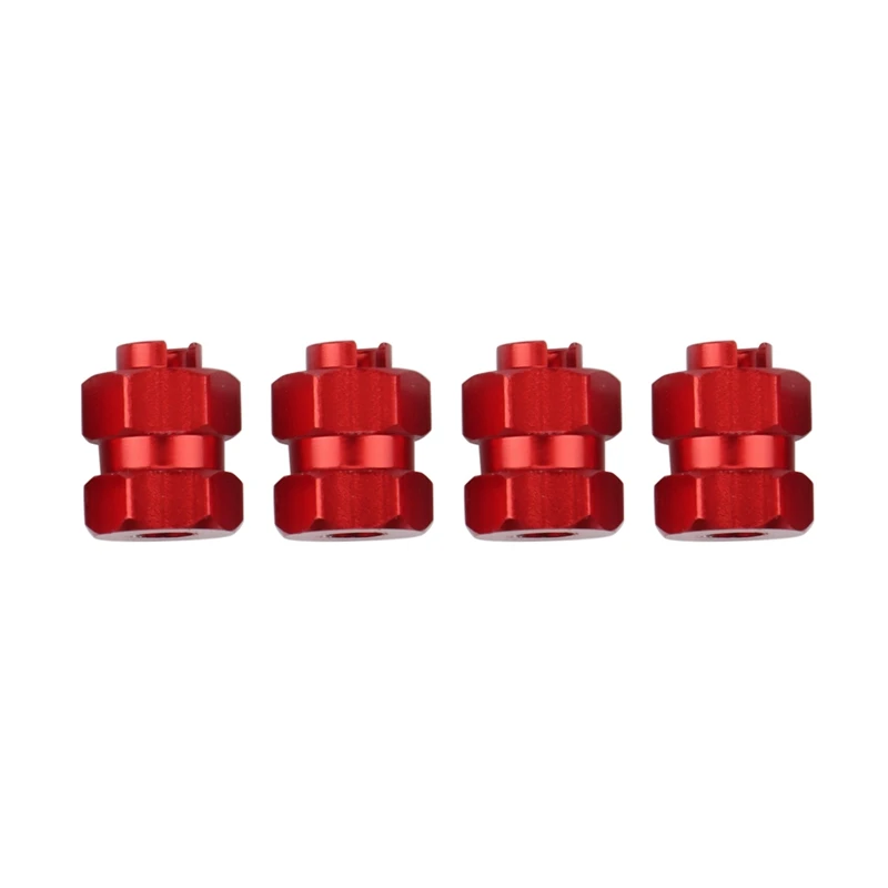 4Pcs Metal Extended 7MM Hex Wheel Hubs Combiner +4MM For AXIAL SCX24 90081 AXI00001 1/24 RC Crawler Car Upgrade Parts