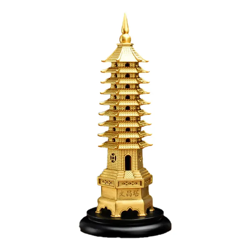 Wenchang Tower Brass Decoration Home 13-Layer 10-Layer 3-Layer 9-Layer Study Office Desk