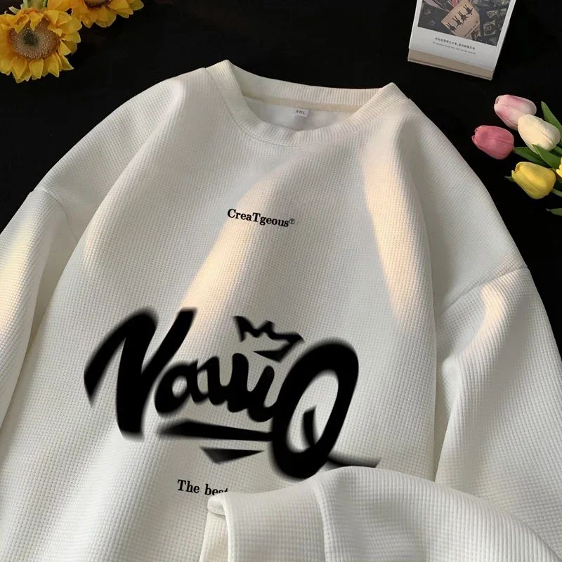 

Men's Oversized Hoodie White Walf Checks Hoodies Oversize for Men Letter Funny Print 5XL Man Casual Wear Hoody Male Sweatshirt