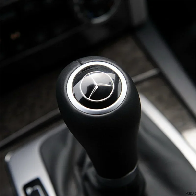 Car Gear Shifter Head Knob Badge Sticker Metal Decal Decoration For Mercedes Benz AMG W204 W205 W203 W211 W212 W213 W210 W169 