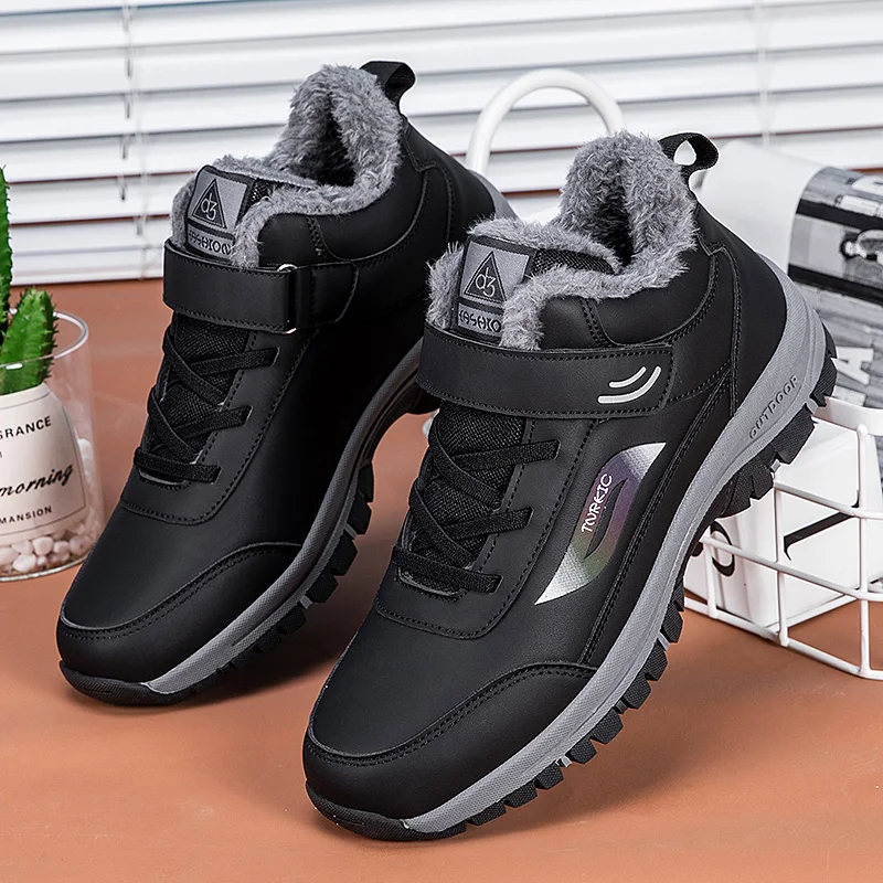 

ELUVA Snow Boots Men Thermal Waterproof Anti Slip Winter Boots for Men Lightweight Warm Comfortable Outdoor Work Hiking Shoes