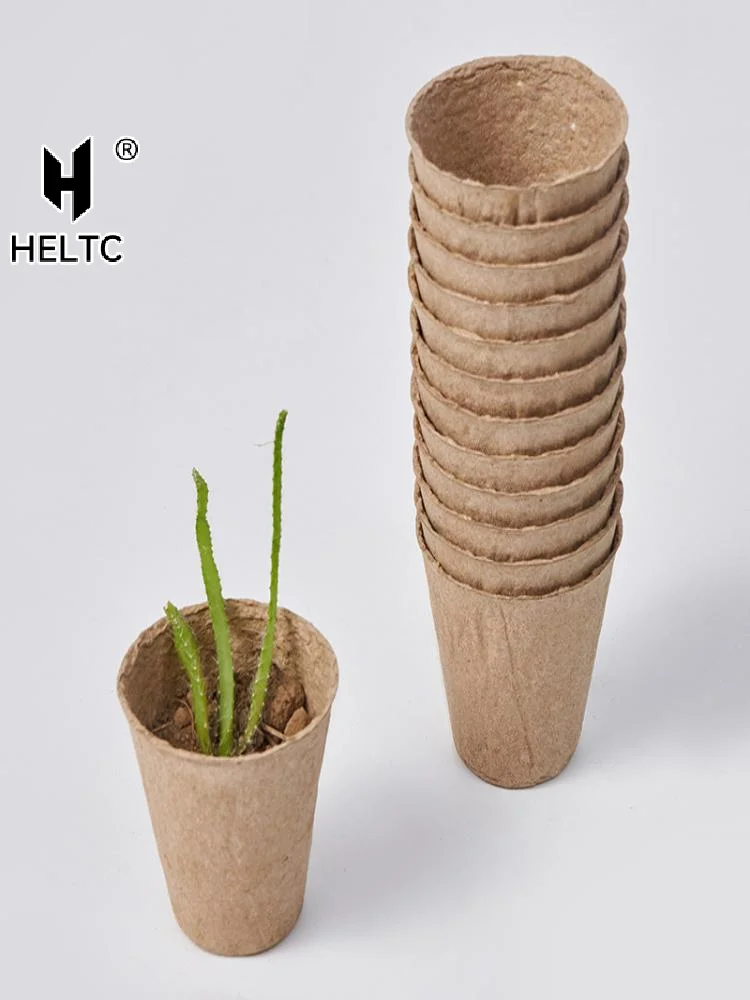 Biodegradable Plant Pots  Eco Pulp Starter Cups Breathable for Growing Seedlings Flower Vegetable Nursery Balcony