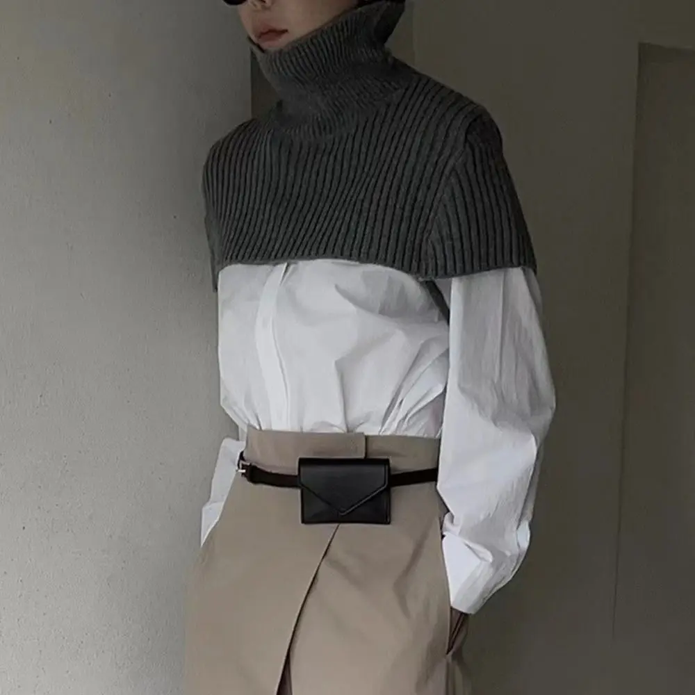 أنيقة الكورية نمط المرأة الخصر حقيبة بلون بولي حزام حزام مغلف الخصر حقيبة بطاقة جيب حقيبة صغيرة حافظة للبطاقات الصغيرة الإناث