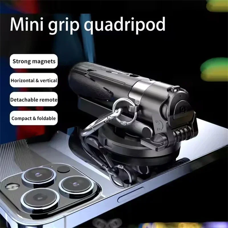 جيب صغير بلوتوث المغناطيسي Selfie عصا تلسكوبي متعدد الوظائف حامل ثلاثي القوائم آيفون أندرويد Magsafe السفر Monopod