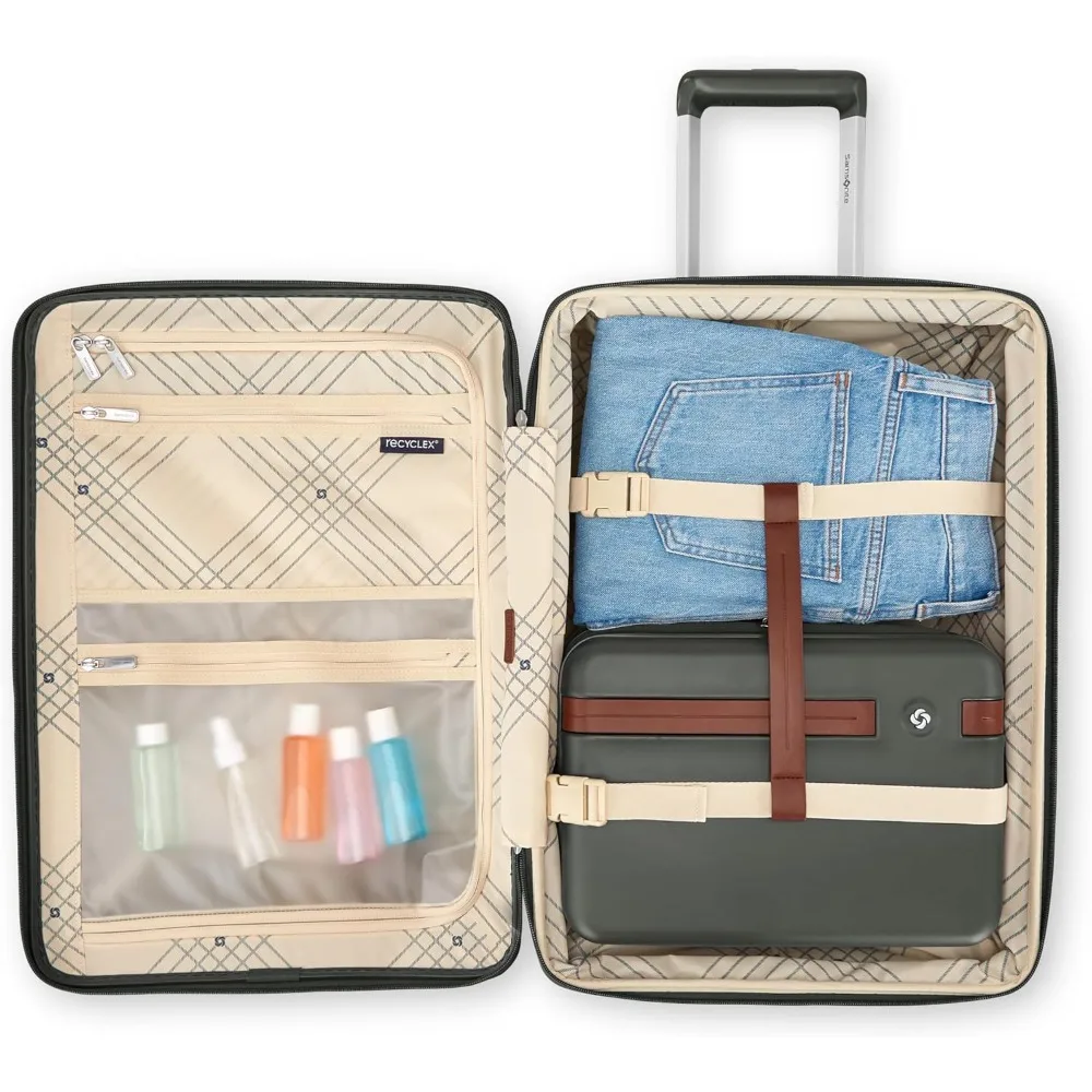 Bagagem de mão rígida de 21 polegadas com 360 °   rodas giratórias e alça ajustável