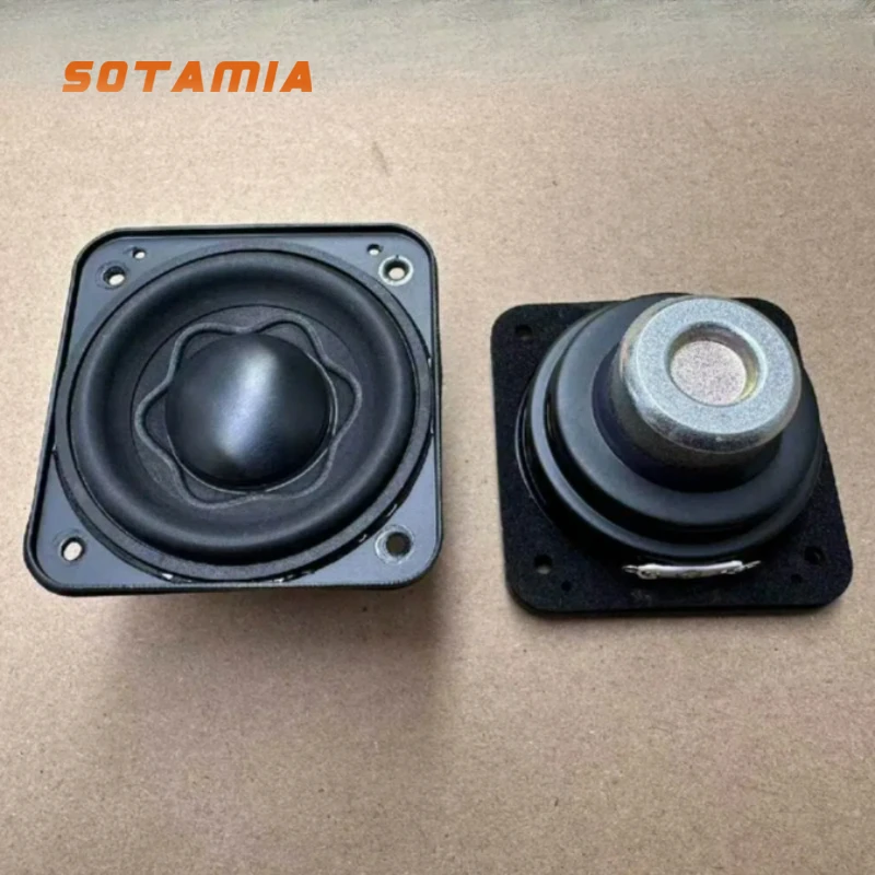 

Акустическая система SOTAMIA, 2 шт., 2,25 дюйма, полнодиапазонная, 8 Ом, 15 Вт, с шестиконусным диффузором, алюминиевая пылезащитная крышка, высококачественный динамик