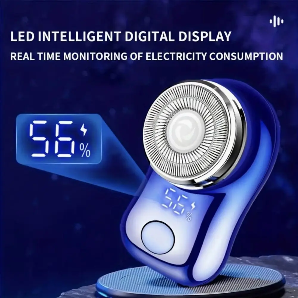 Cordless Mini Electric Shaver Waterproof LED digital display Men Electric Shaver Compact Lightweight