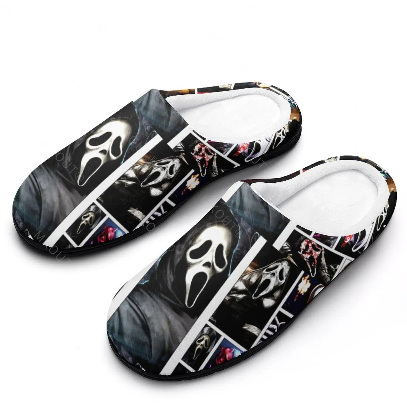 Winter Warm Slippers Ghostface (1) Men Women Cotton Slides Non-Slip Couple Household  Soft-soled Loafer ChaussonsCute Shoes