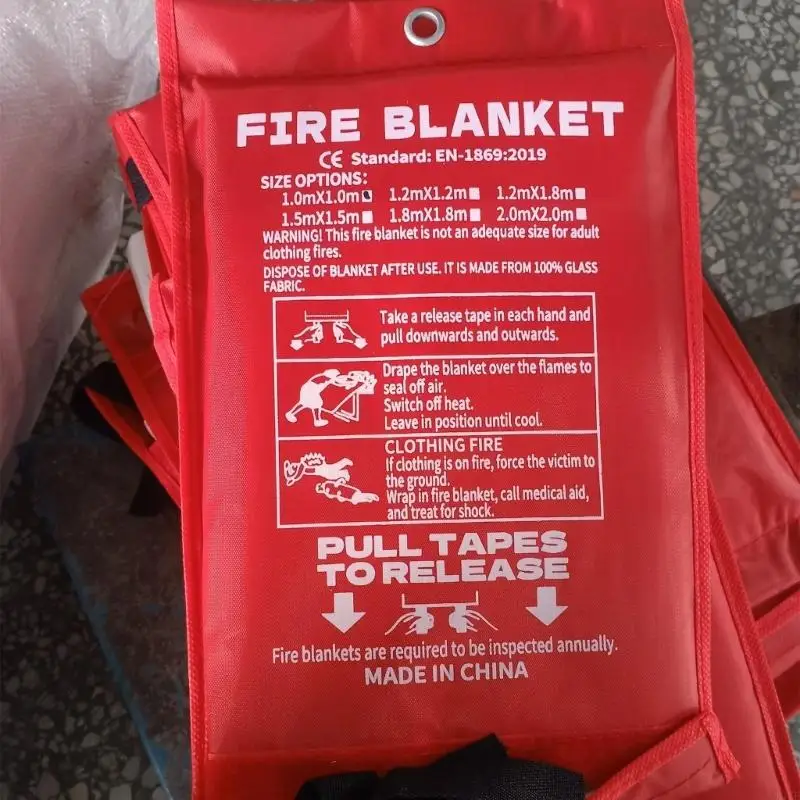Emergency Blanket 2Pcs Suppression for Kitchen, Home, Fiberglass Blanket, 3.9Ft 4.9Ft 5.9Ft 6.5Ft K1KF