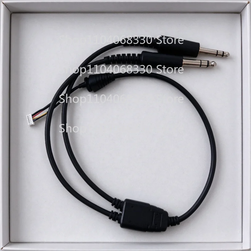 RT   Used  Twin Plug Control Module Cable For Bose A20 Aviation Headset GA