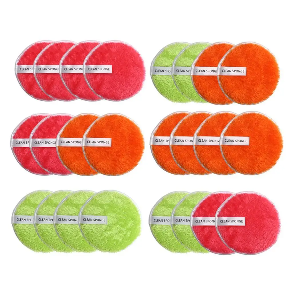 Face Cleaning Puff Cotton Sponge Set Deep Cleaning Facial Makeup Remover Pads for Skincare and Exfoliating