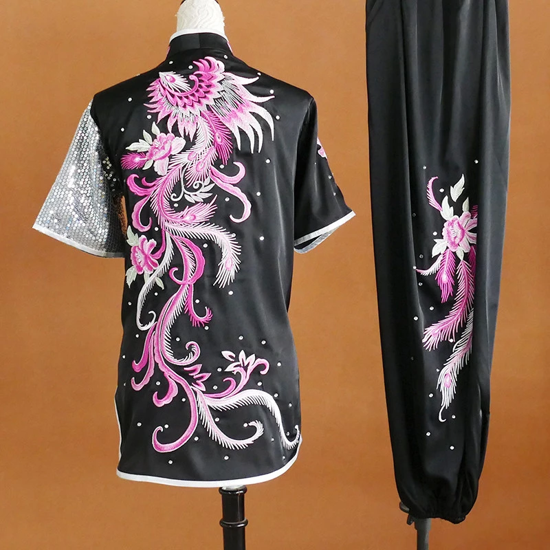 New Changquan Nanquan Martial Arts Wushu Uniform Kids Adults Exam Competition Performance Dragon Embroidery Custom Men Women