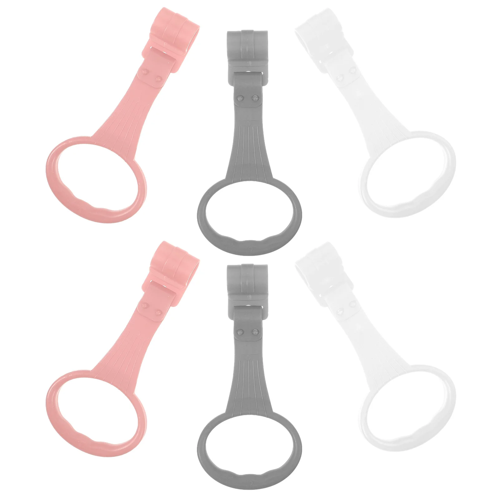 

6pcs Baby Crib Pull Up Rings Infant Walking Assistant For Stand Support Motor Skill Development Safe Handle Training Tool