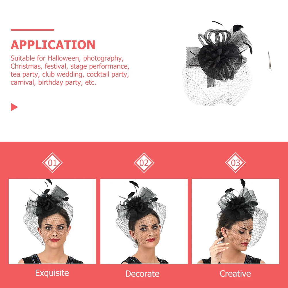 

Fascinator Hats for Women Hair Accessory Artificial Vintage Modern Outfits Tea Party Wedding Cocktail Stage Performance