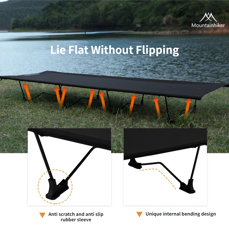 Mounthiker Outdoor Camping Marching Bed Ultralight Portable Folding Single Bed Dual-use Travel Hiking Lightweight Sleeping Bed