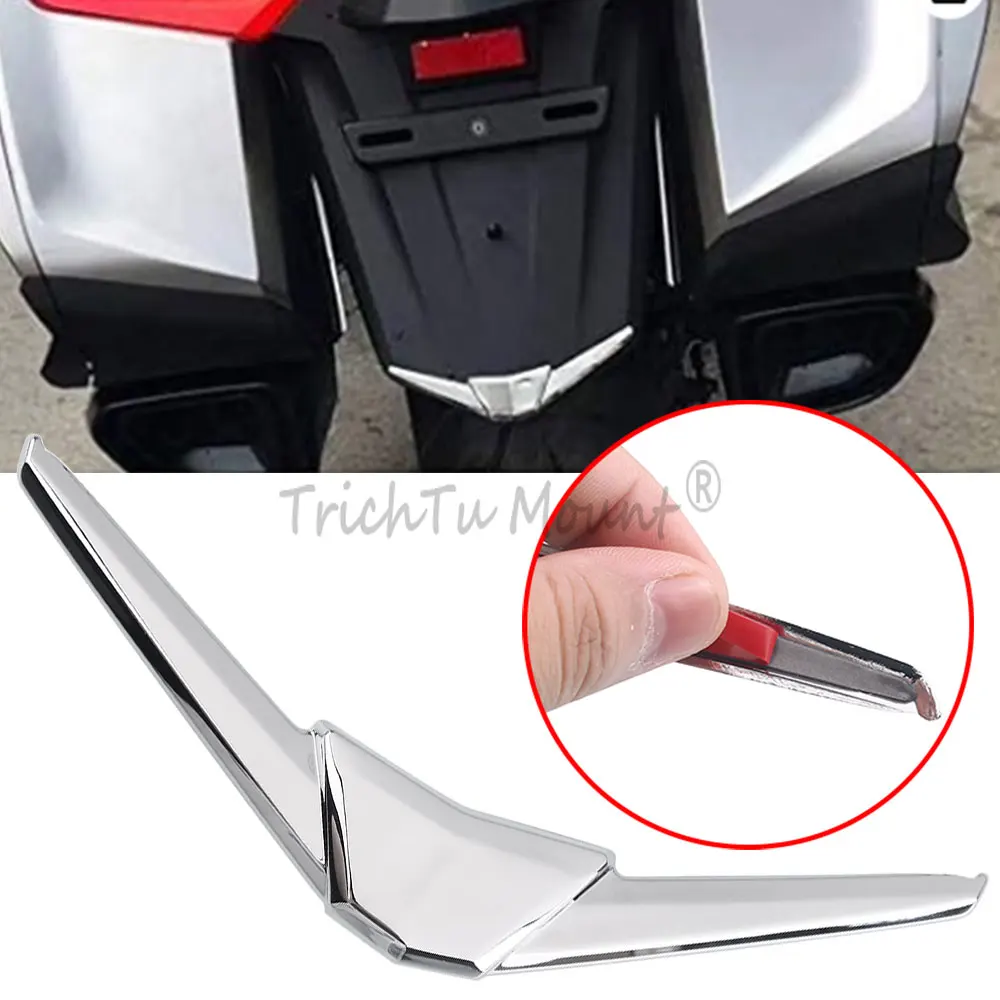 

1PCS Motorcycle Accessory Rear Fender Tip Trim Cover Chrome ABS+Electroplate Fit For Honda Gold Wing Tour Airbag DCT 2018-2024