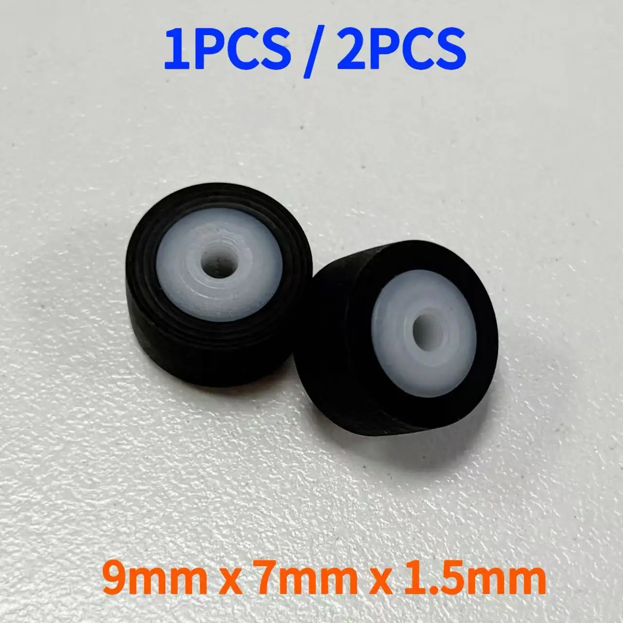 9 x 7 x 1.5MM Pinch Roller Audio Radio Tape Recorder Movement Rubber Pinch Roller (Optional)