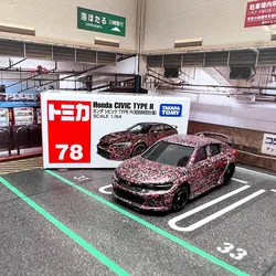 TOMY Honda CIVIC TYPE-R 2022 Alloy Car Diecasts & Toy Vehicles Car Model Miniature Scale Model Car For Children