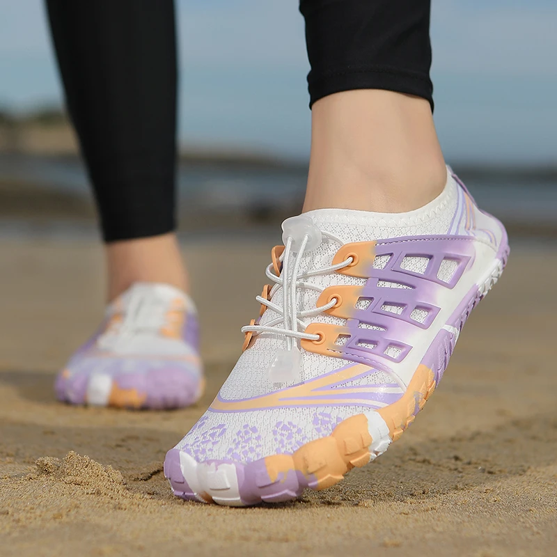 Buty do wody Aqua Shoes Barefoot Beach dla dorosłych, do ćwiczeń na siłowni, treningu na świeżym powietrzu, unisex, szybkoschnące, oddychające sneakersy do pływania, nowe.