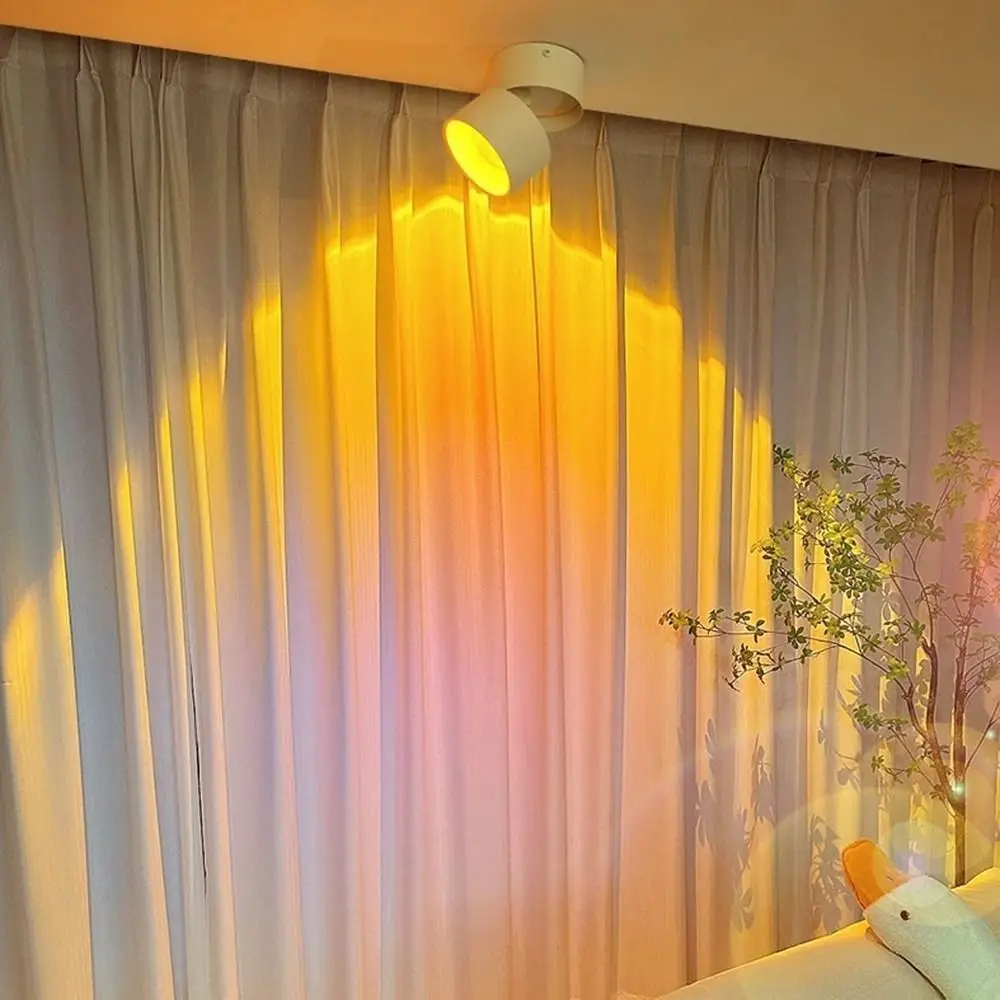 

LED sunset lamp Mounted/recessed Sunset spotlight Foldable delicate Ceiling Spot Lighting luxury Led Down Lamp Livingroom