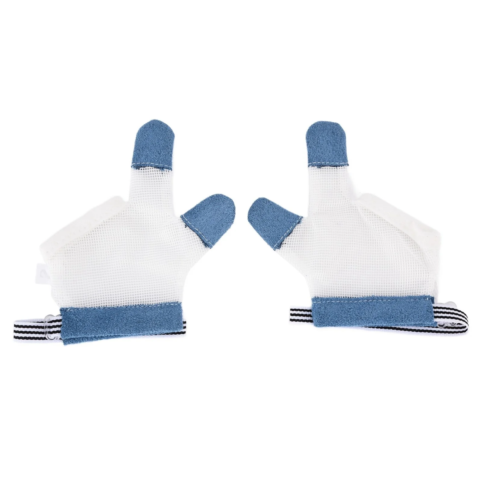 

Baby Stop Thumb Sucking Finger Protector Mesh Fabric Breathable Prevent Eat Hands Drawstring GlovesTwo Fingers