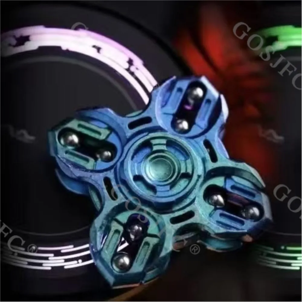 MOT diapasón dedo Spinner cristal de hielo Zirconio Fidget Spinner alivio del estrés juguete escritorio Juguetes