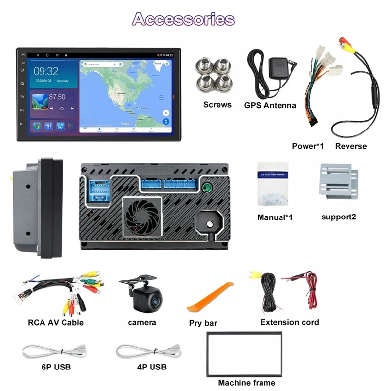 راديو سيارة 7 بوصة 4 + 64 جيجابايت لنيسان نافارا 2006-2015 D22 أندرويد 15 دعم تلقائي خريطة أبل كاربلاي اللاسلكية