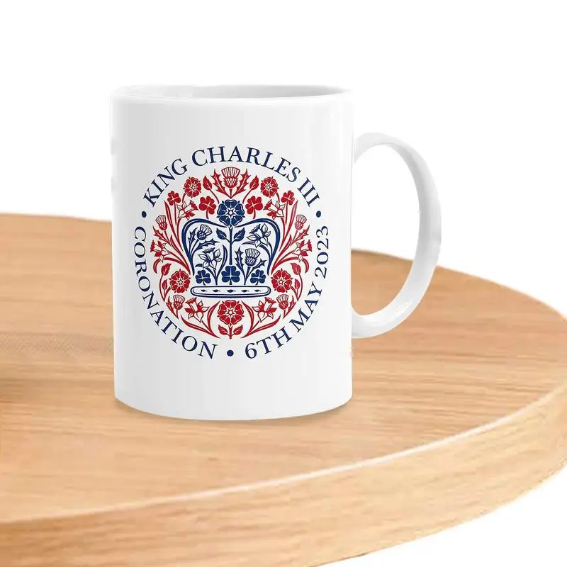 New King Charles III Coronation Cup 320ml Tea Coffee Mugs In Commemoration Of The King Of Great Britain For Coworkers Gifts