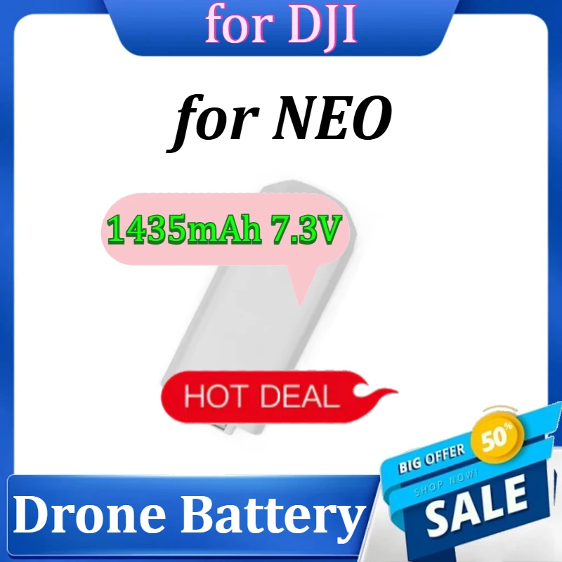 

Drone Battery for DJI NEO Flight Time 18 Minutes 1435mAh 7.3V Battery