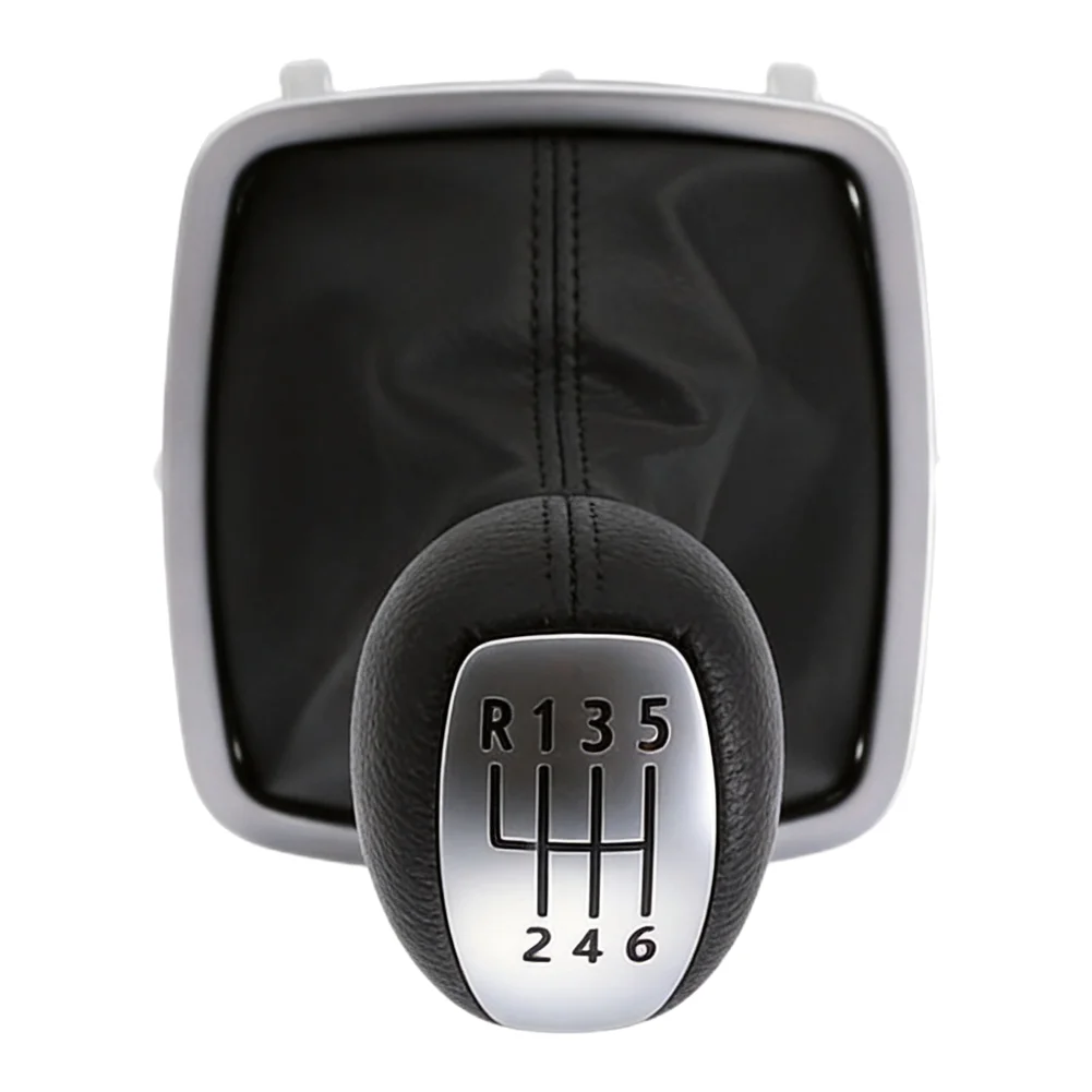 For 2007-2015 Models Leather Shift Knob Car Interior Upgrade BLACK Easy Installation Process Elegant Appearance