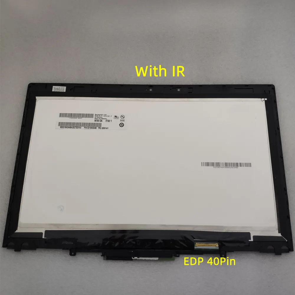 X1 yoga display lcd tela de toque digitador assembléia 14.0 polegada wqhd led painel para lenovo thinkpad x1 yoga 2nd gen 2017