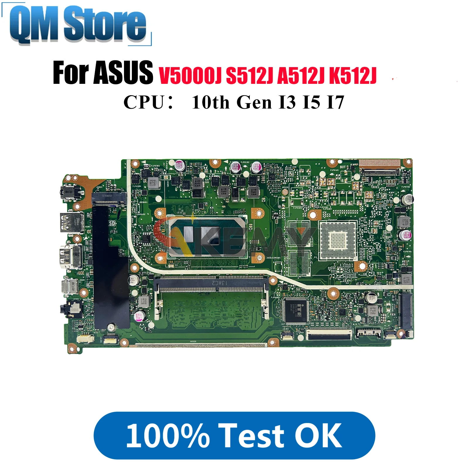 

X512JA Материнская плата для ноутбука ASUS K512J X512JF X512JAW F512J A512J X512JAU S512J X512J X512JP V5000J Материнская плата с процессором I3 I5 I7