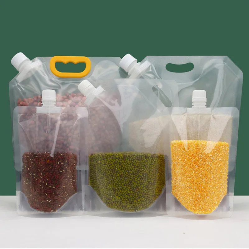 

1pcs Covered Sealed Storage Rice Packaging Bag Grains Moisture-Proof Insect-Proof Transparent Thickened Portable Food-Grade Bag