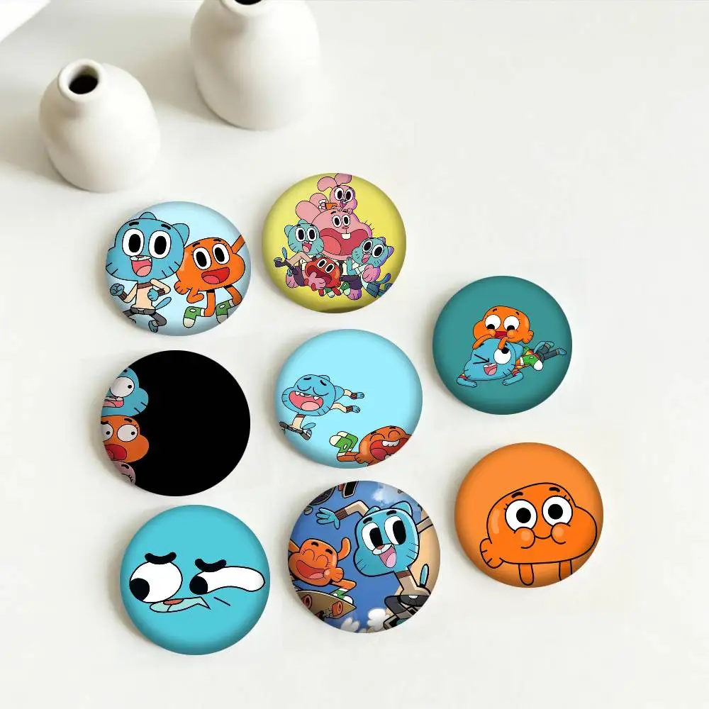 The Amazing World of GumballS 25mm 32mm 44mm 58mm 75mm Brooches Badges Pins for Accessories