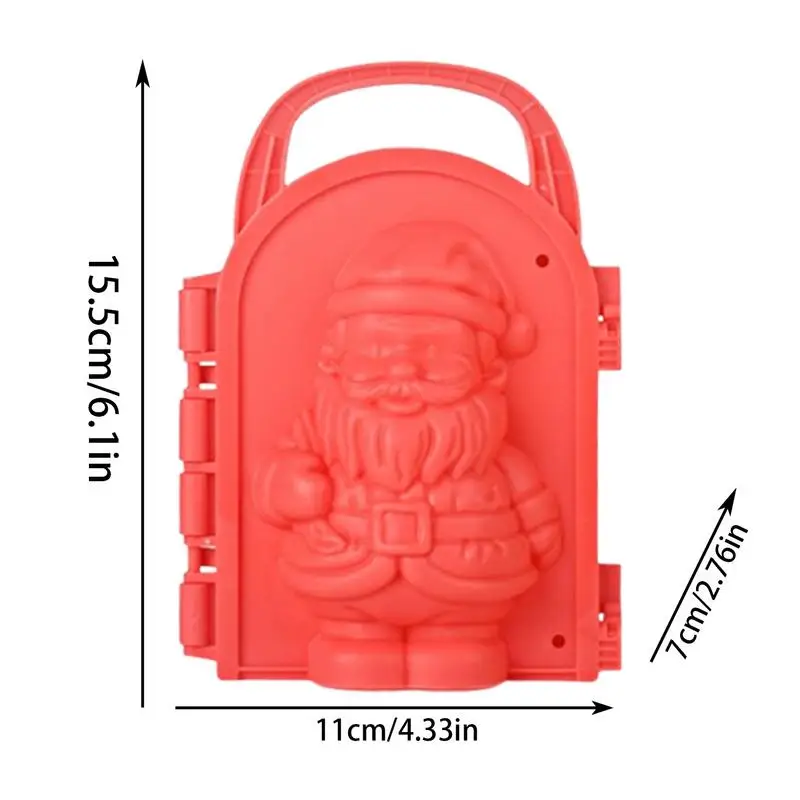 Sand Castle Molds Snow Castle Molds Christmas Snow Sculpture Molds Cartoon 3D Snow Castle Molds Winter Snow Fort Maker Toy For