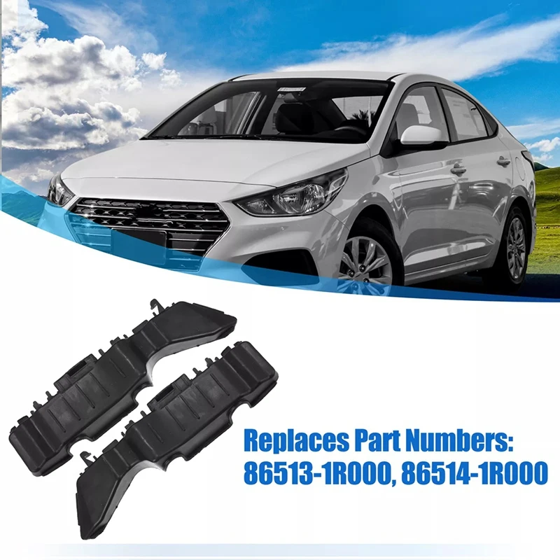 

1 Pair 86513-1R000, 86514-1R000 Front Bumper Bracket For Hyundai Accent 2012-2017