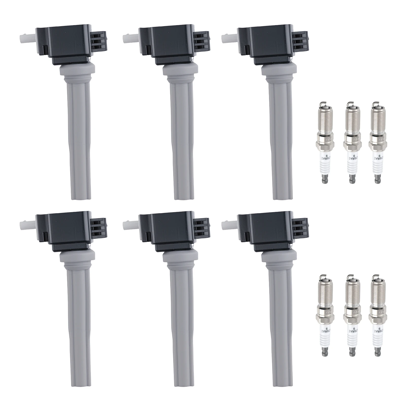 

6x Ignition Coil + Spark Plug for 2017-2020 Lincoln Continental 3.0L V6 UF773