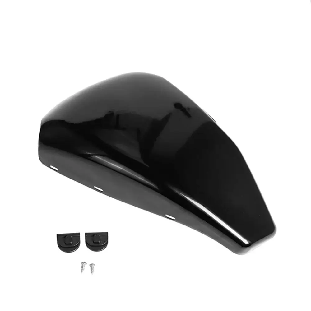 Per Harley Davidson Sportster Custom XL1200C Ferro XL883N 2004-2013 Moto Sinistra Batteria Lato Carena Copertura In Acciaio Nero Lucido