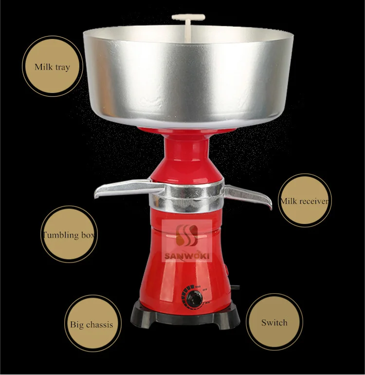 80L electric mi lk cream separators machi ne  machin e Milk centrifuge m ilk skim ming machin e Butter Separator
