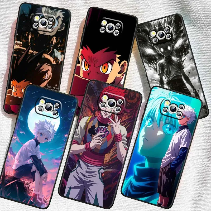 

Hunter x Hunter Cool Art Anime For Xiaomi Mi Poco F3 F4 F5 F6 X3 X4 X5 X6 X7 M3 M4 M5s M5 M6 GT Pro 5G Black Cover Phone Case